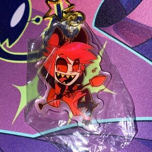 Hazbin Hotel Alastor keychain charm